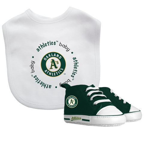 Bib & Prewalker Gift Set - Oakland Athletics-justbabywear
