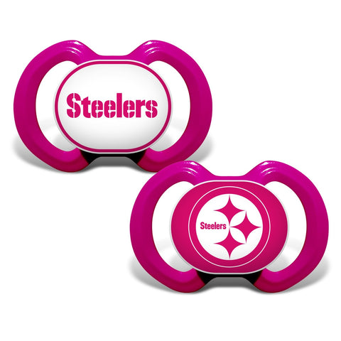 Gen. 3000 Pacifier 2-Pack - Pink - Pittsburgh Steelers-justbabywear