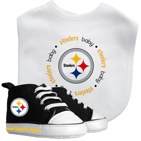 Bib & Prewalker Gift Set - Pittsburgh Steelers-justbabywear