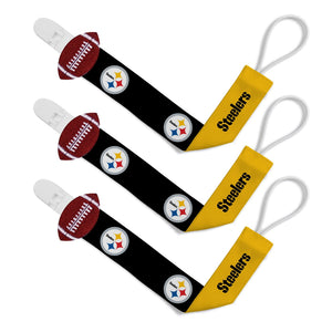 Pacifier Clip (3 Pack) - Pittsburgh Steelers-justbabywear