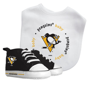 Bib & Prewalker Gift Set - Pittsburgh Penguins-justbabywear
