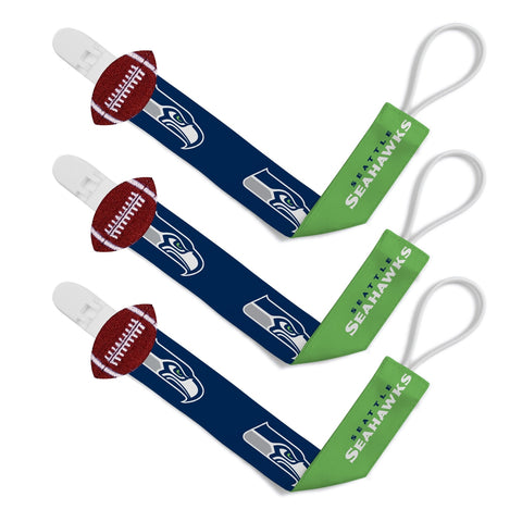 Pacifier Clip (3 Pack) - Seattle Seahawks-justbabywear