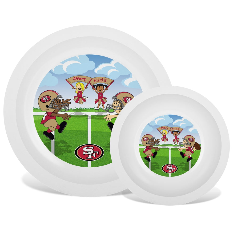 Plate & Bowl Set - San Francisco 49ers-justbabywear