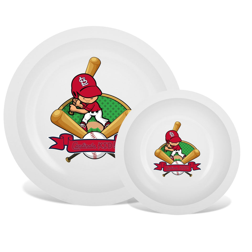 Plate & Bowl Set - St. Louis Cardinals-justbabywear