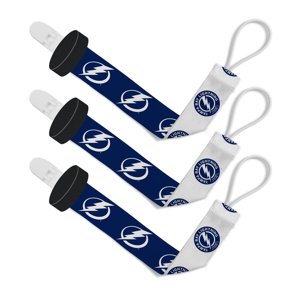 Pacifier Clip (3 Pack) - Tampa Bay Lightning-justbabywear