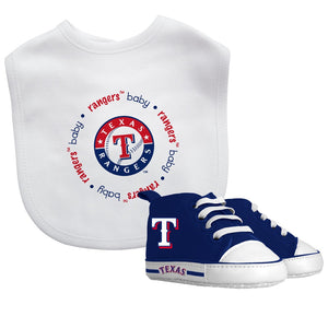 Bib & Prewalker Gift Set - Texas Rangers-justbabywear