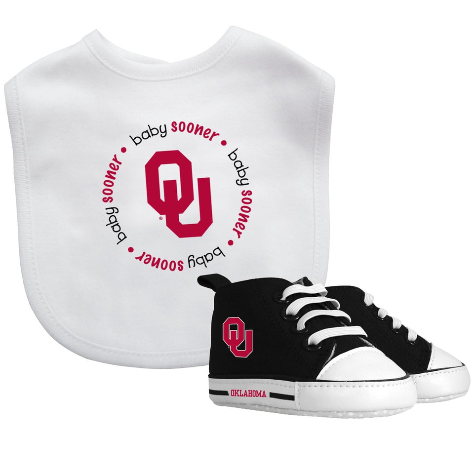 Bib & Prewalker Gift Set - Oklahoma, University of-justbabywear