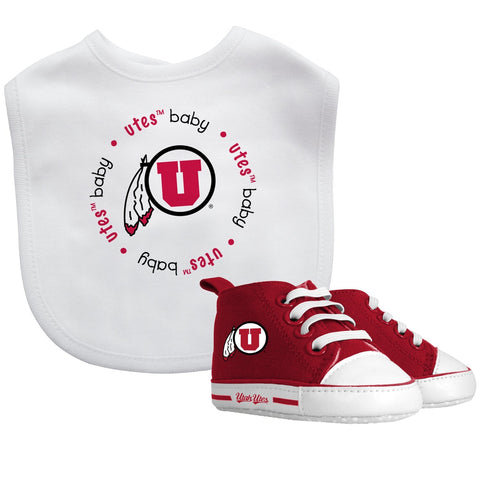Bib & Prewalker Gift Set - Utah, University of-justbabywear