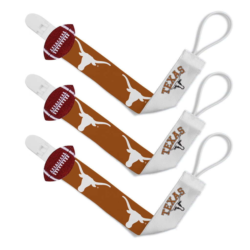 Pacifier Clip (3 Pack) - Texas, University of-justbabywear