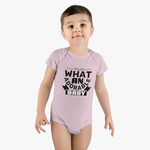 What an Adorable Baby Baby Short Sleeve Onesie