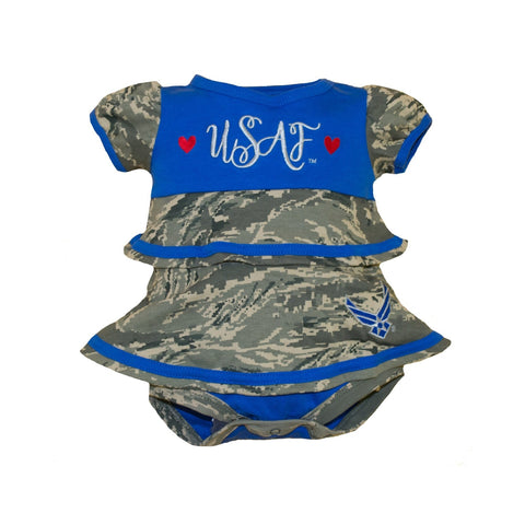 Air Force Infant Ruffle Dress-justbabywear