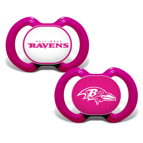 Baltimore Ravens Pink Gen. 3000 Pacifier 2-Pack