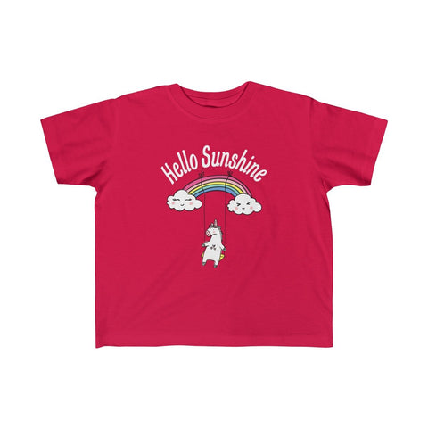 Hello Sunshine Unicorn Girl Tee