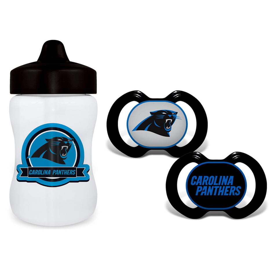 Carolina Panthers 9oz Sippy Cup & 2pk Pacifiers Set