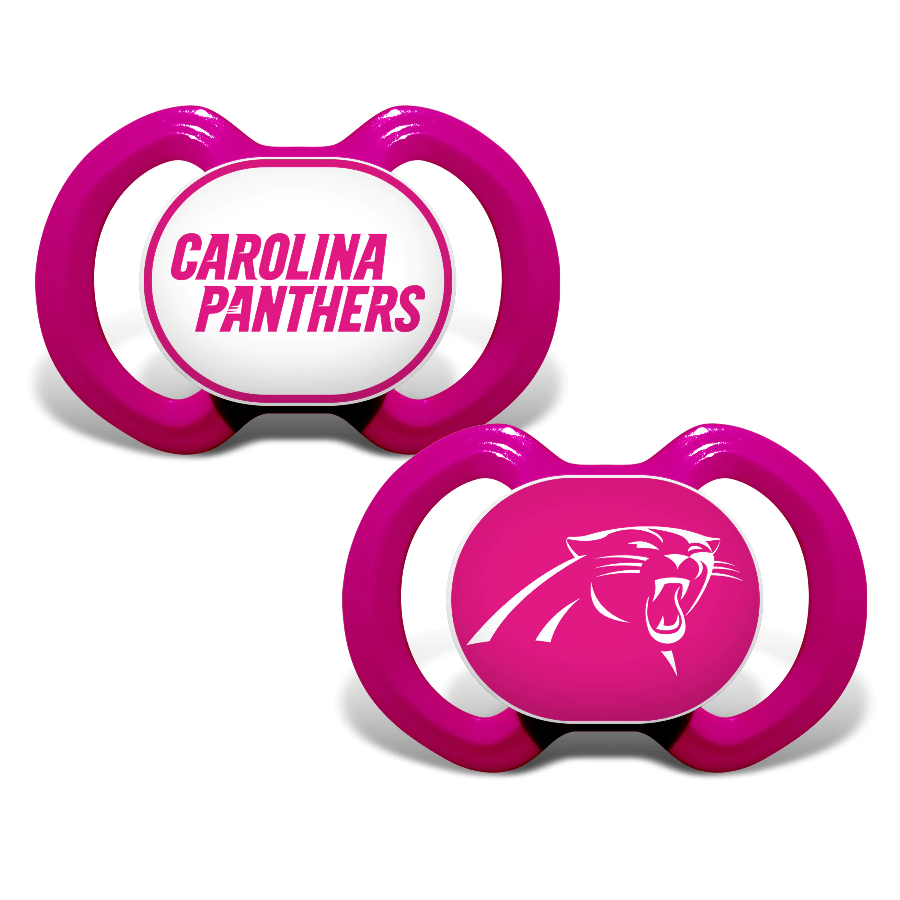Carolina Panthers Pink Gen. 3000 Pacifier 2-Pack