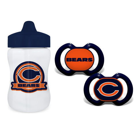 Chicago Bears 9oz Sippy Cup & 2pk Pacifiers Set
