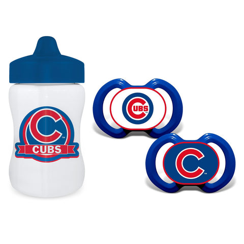 Chicago Cubs 9oz Sippy Cup & 2pk Pacifiers Set