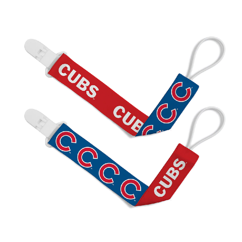 Chicago Cubs Pacifier Clip (2 Pack)