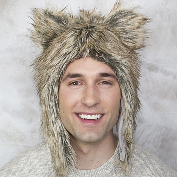 Grizzly Bear Faux Fur Eskimo Hat for Infants & Toddlers