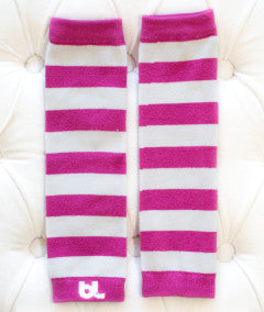 Baby Leggings - Hot Pink Stripe