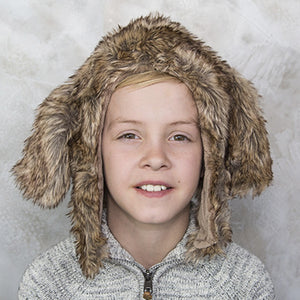 Hound Dog Faux Fur Eskimo Hat for Infants & Toddlers