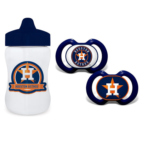 Houston Astros 9oz Sippy Cup & 2pk Pacifiers Set