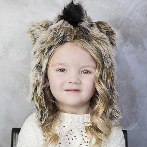 Hyena Faux Fur Eskimo Hat for Infants & Toddlers