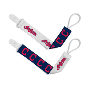 Cleveland Indians Pacifier Clip (2 Pack)