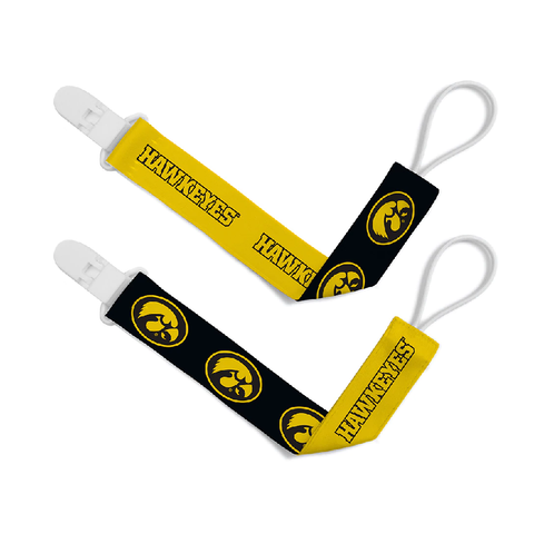 University of Iowa Pacifier Clip (2 Pack)