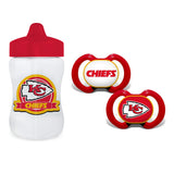Kansas City Chiefs Sippy Cup & 2pk Pacifiers Set