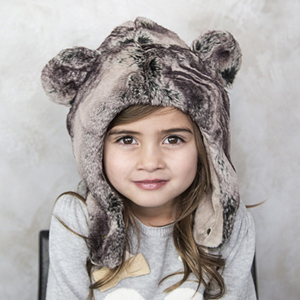 Koala Bear Faux Fur Eskimo Hat for Infants & Toddlers