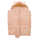 Soft Cotton Hooded Blanket Bath Towel for Infants and Kids | Leo Bathrobe