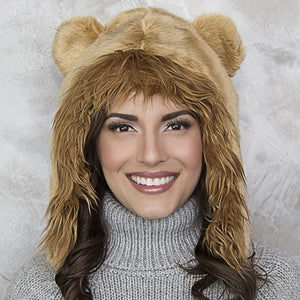 Lion Faux Fur Eskimo Hat for Infants & Toddlers