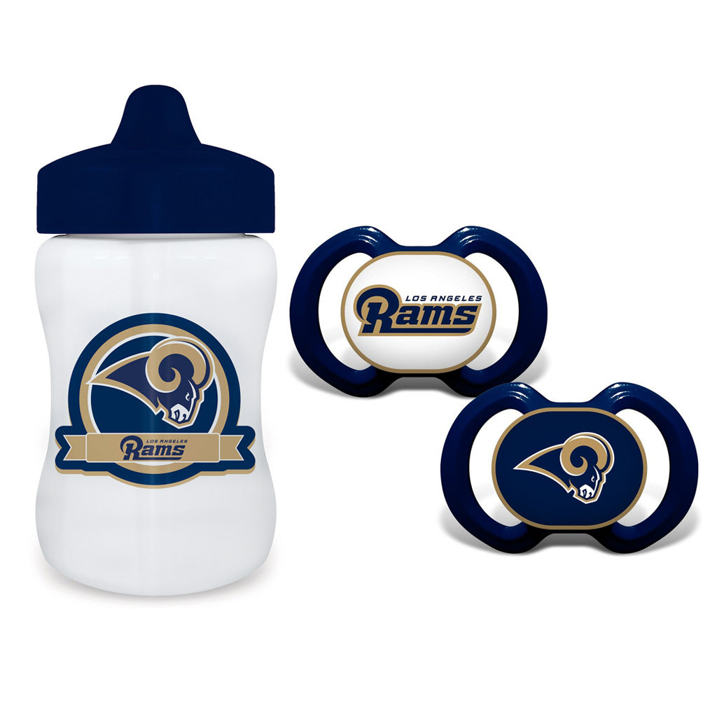 Los Angeles Rams Sippy Cup & 2pk Pacifiers Set