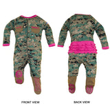 Marine Infant Uniform Girls Crawler with Boots-justbabywear