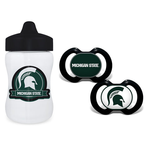 Michigan State University 9oz Sippy Cup & 2pk Pacifiers Set