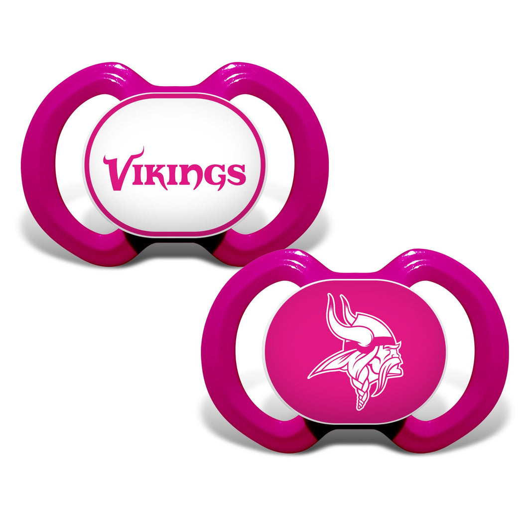 Minnesota Vikings Gen. 3000 Pacifier 2-Pack - Pink