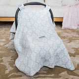 Kate Muslin - 2 in 1 Baby Car Seat Canopy and Breast Feeding Nursing Cover