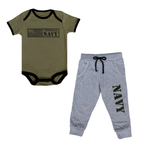 Navy 2pc Baby Jogger Set-justbabywear