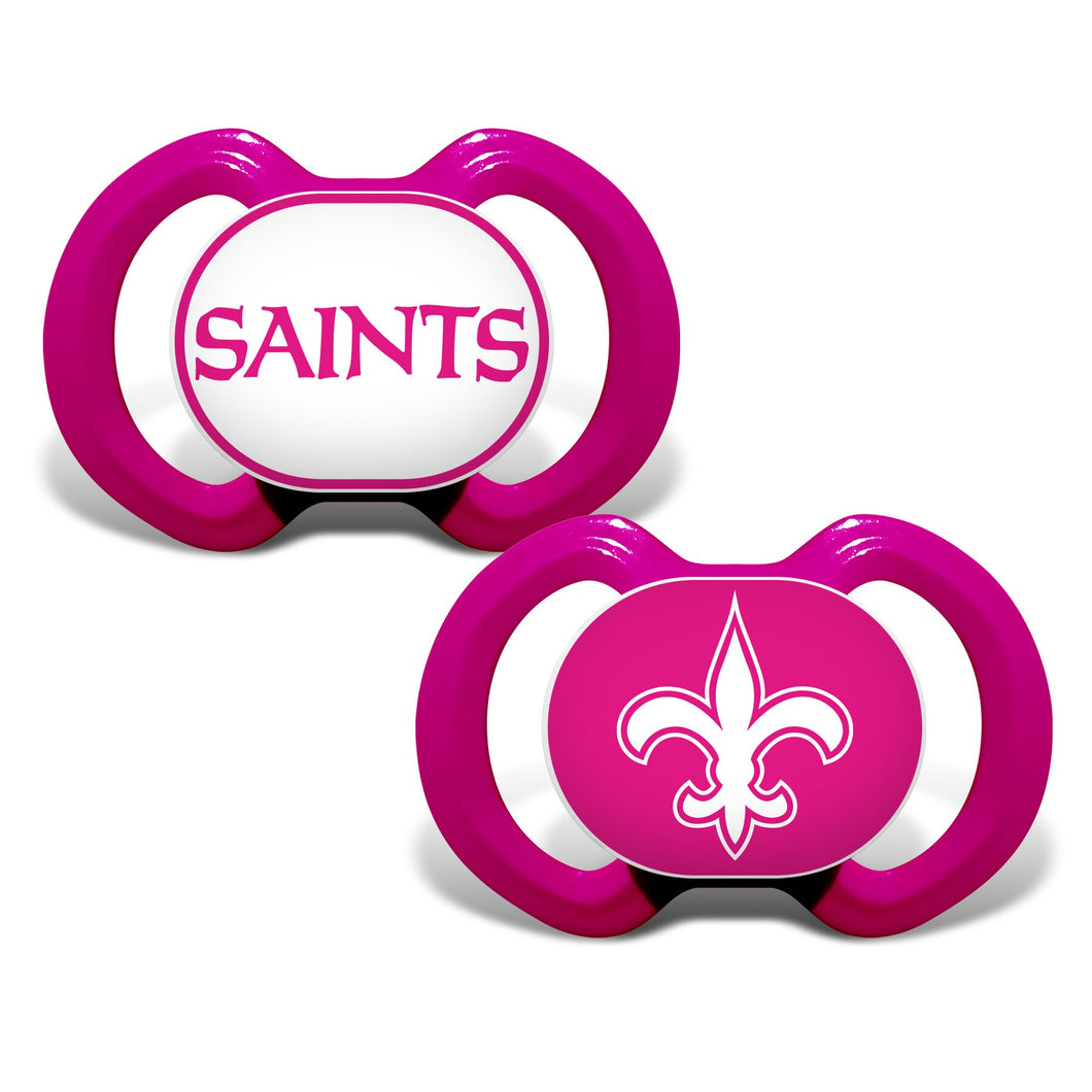 New Orleans Saints Gen. 3000 Pacifier 2-Pack - Pink