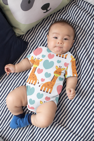 Giraffe Hearts Onesie