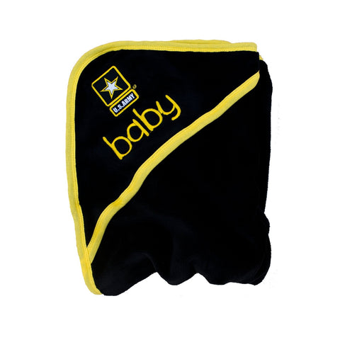 Plush Black Army Baby Blanket-justbabywear