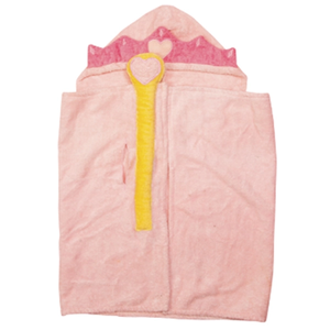 Soft Cotton Hooded Blanket Bath Towel for Infants and Kids | Princess Bathrobe