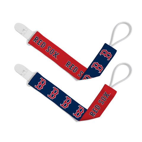 Boston Red Sox Pacifier Clip (2 Pack)