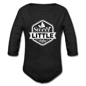 Sweet Little Baby Organic Long Sleeve Baby Bodysuit - black