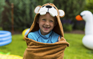 Soft Cotton Hooded Blanket Bath Towel for Infants and Kids | Theo Bathrobe