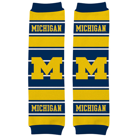 University of Michigan Baby Leg Warmers