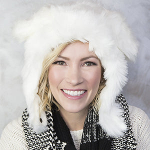 White Rabbit Faux Fur Eskimo Hat for Infants & Toddlers