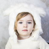 White Rabbit Faux Fur Eskimo Hat for Infants & Toddlers