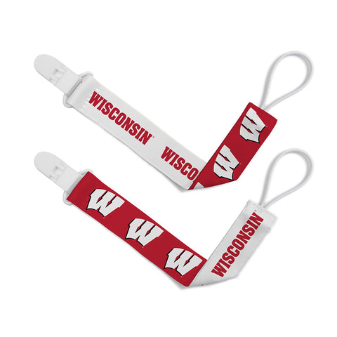 University of Wisconsin Pacifier Clip (2 Pack)
